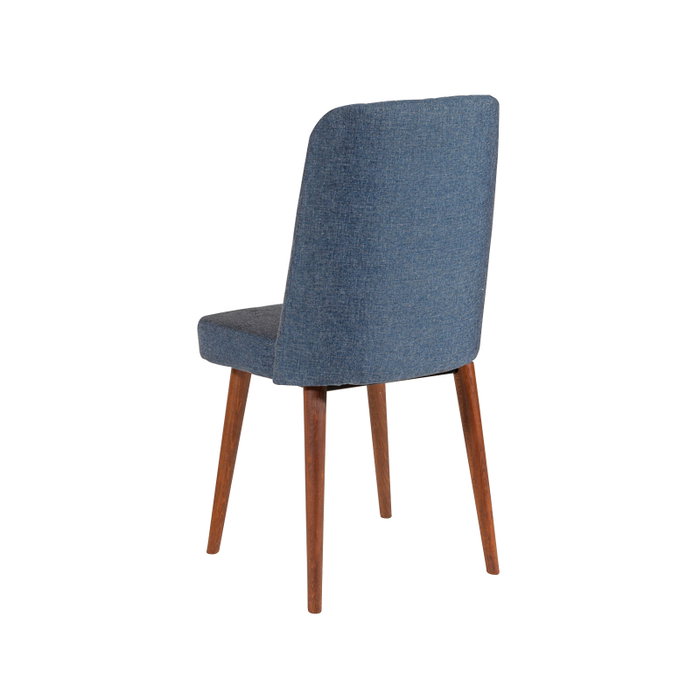 Hanah Home Vina 1048 - Juego de mesa extensible, sillas y banco en Nogal y Azul Oscuro
